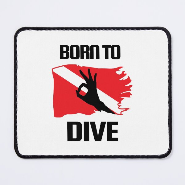 Item preview, Born to Dive - Scuba Diving - Diver - Dive Flag designed and sold by ArtbyPau.