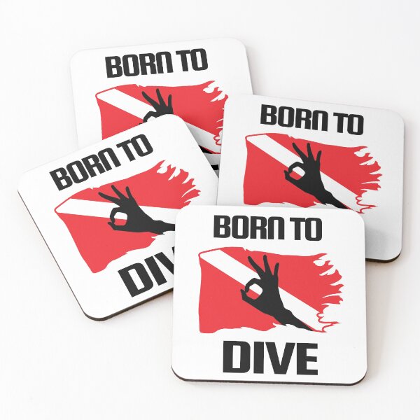 Item preview, Born to Dive - Scuba Diving - Diver - Dive Flag designed and sold by ArtbyPau.