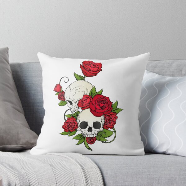 Item preview, Skulls and pink flowers, Calavera Skull Rose T-shirt designed and sold by zakus.