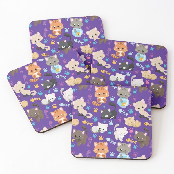 Item preview, Kawaii Cats Pattern designed and sold by TamGustam.