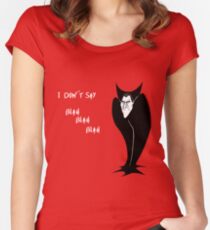I don't say Blah Blah Blah Women's Fitted Scoop T-Shirt