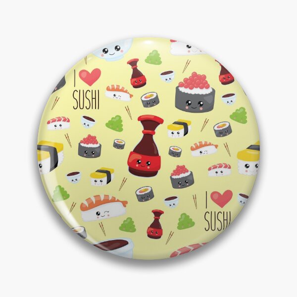 Item preview, Cute Kawaii Sushi Pattern designed and sold by TamGustam.