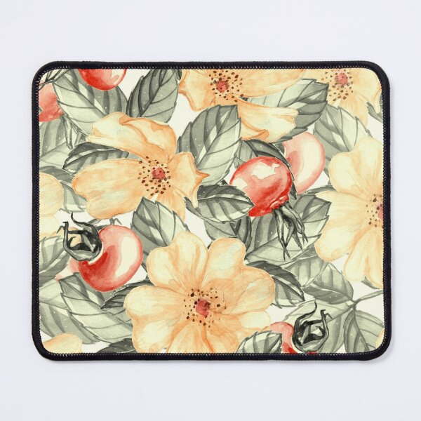Item preview, Wild rose Sweet brier watercolor paint abstract art designed and sold by dreamofdenim.
