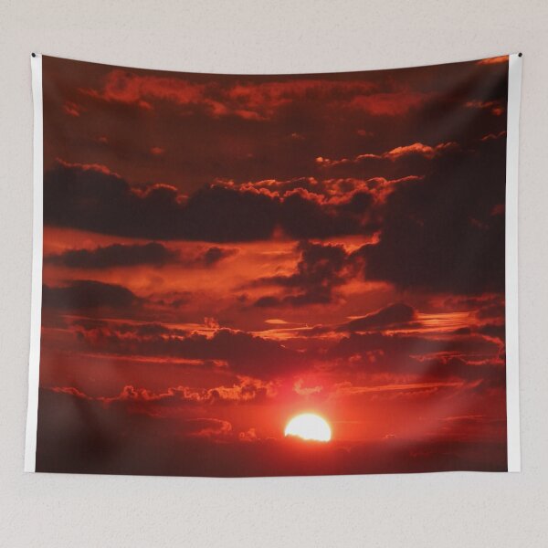 Item preview, Red sunset among clouds designed and sold by Adrplatinium.