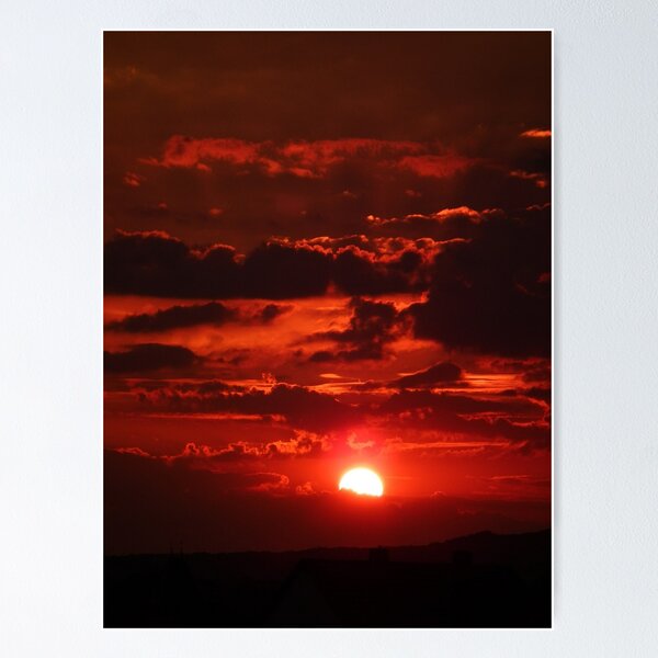 Item preview, Red sunset among clouds designed and sold by Adrplatinium.