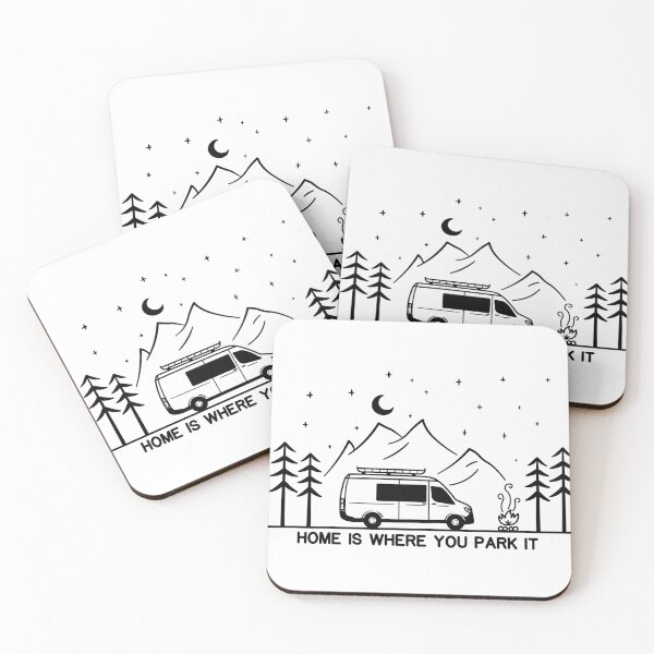 Item preview, Home is Where You Park It | Vanlife | Campervan | Camping | Outdoors | RV designed and sold by ArtbyPau.