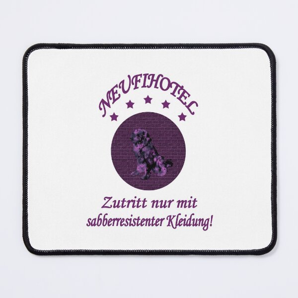 Item preview, Newfoundland dog purple Neufihotel drooling designed and sold by Moonyflower.