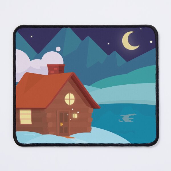 Item preview, Moonlit Cabin designed and sold by Benlocreative.