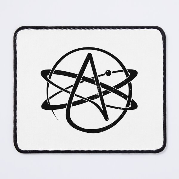 Item preview, Atheism Logo (Black Worn Logo) designed and sold by politicalamity.