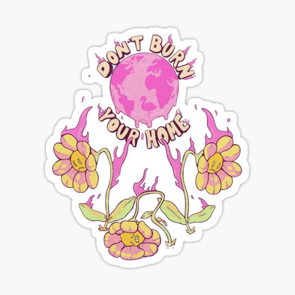 Don't Burn Your Home Flim Flam Sticker