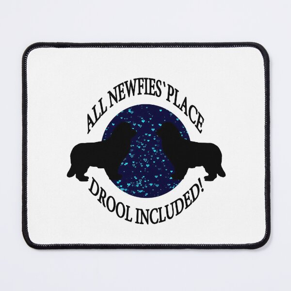 Item preview, Newfoundland Dog Blue Drool Funny designed and sold by Moonyflower.