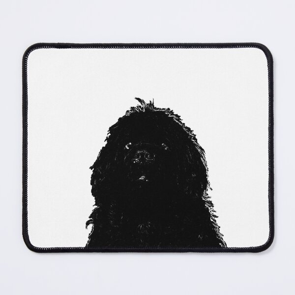 Item preview, Newfoundland Dog Head Black designed and sold by Moonyflower.