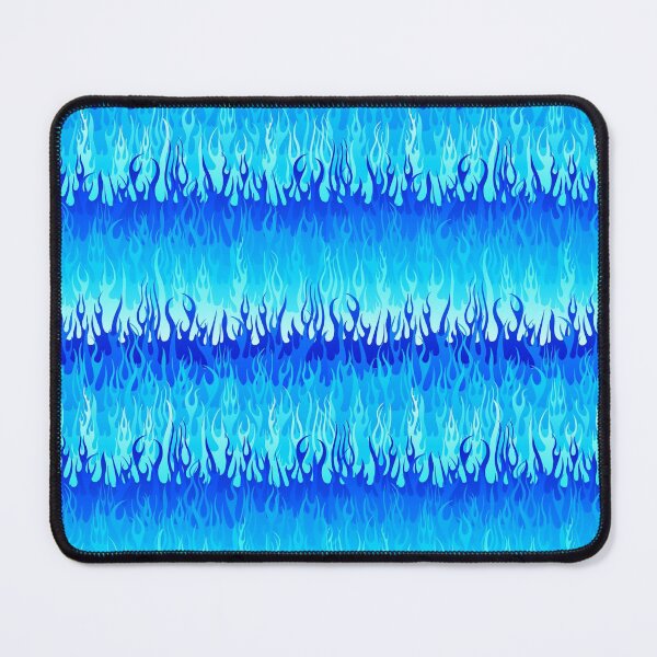 Item preview, Blue Hot Rod Flames Pattern designed and sold by WickedRefined - Nicole Demereckis.
