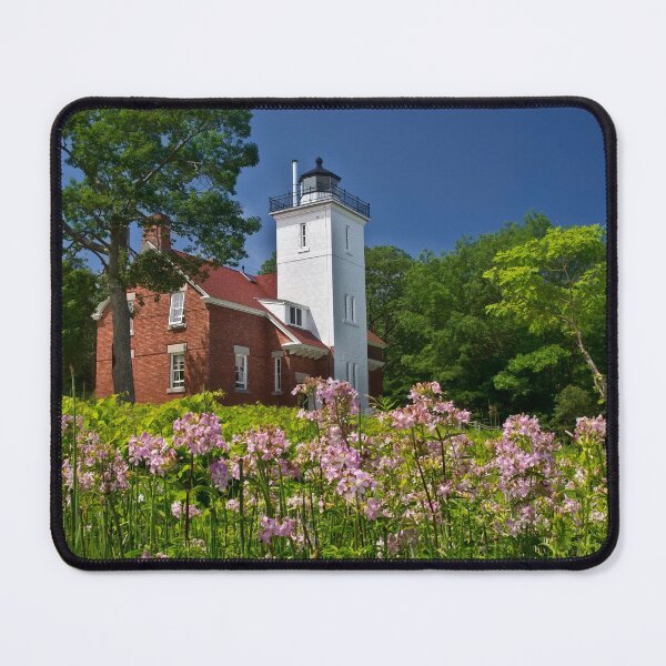 Item preview, Flowers at the Light - Michigan designed and sold by Kathy Weaver.