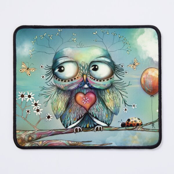 Item preview, little wood owl designed and sold by Karin Taylor.