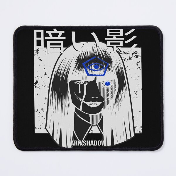 Item preview, Horror Manga Dark Shadow Japanese Kanji Calligraphy designed and sold by dreamofdenim.
