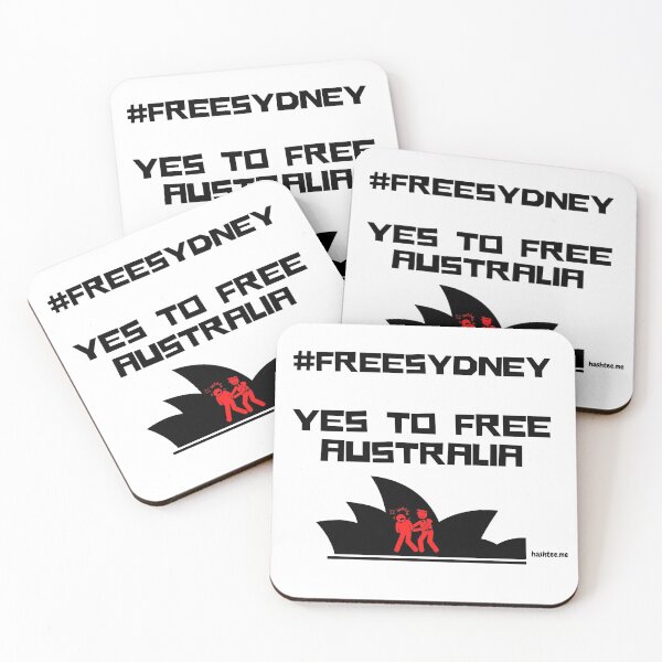 Item preview, #freesydney - Free Sydney Free Australia, TShirt, Hat, Bags, Mask, hashtag, Black Print designed and sold by hashteeme.