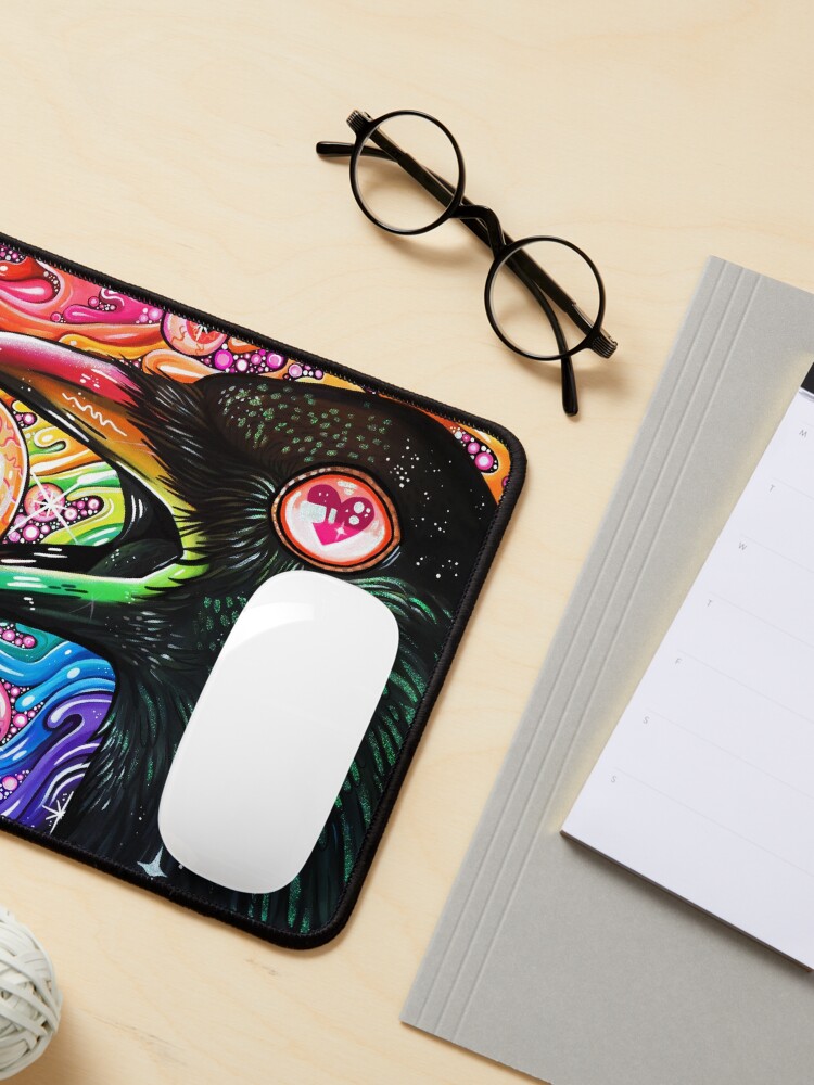 Thumbnail 3 of 5, Mouse Pad, GlitterCrow designed and sold by Bethany Dobson.