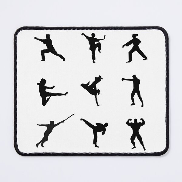 Item preview, Martial Arts Action Silhouettes designed and sold by janraydesigns.