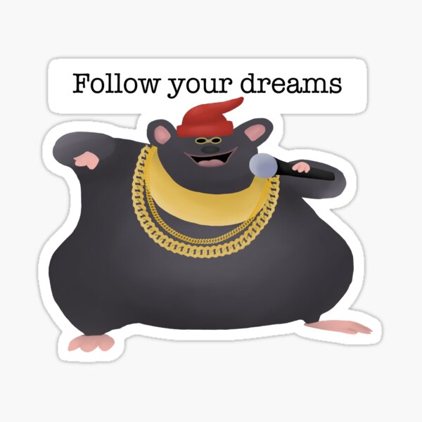 Biggie Cheese Meme Mouse | Sticker