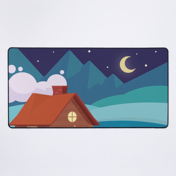 Item preview, Moonlit Cabin designed and sold by Benlocreative.