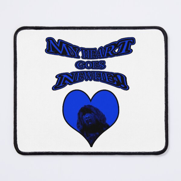 Item preview, My Heart Goes Newfie Blue Heart designed and sold by Moonyflower.