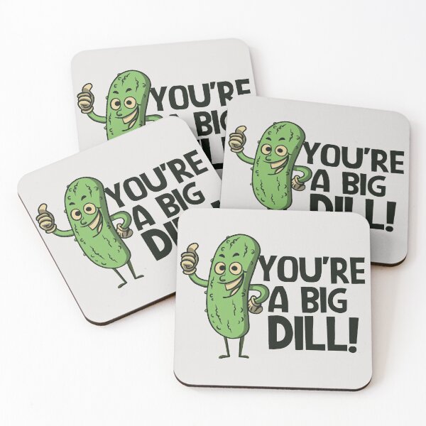 Item preview, Funny Retro Pickle Cartoon // You're a Big Dill! designed and sold by SLAG-Creative.