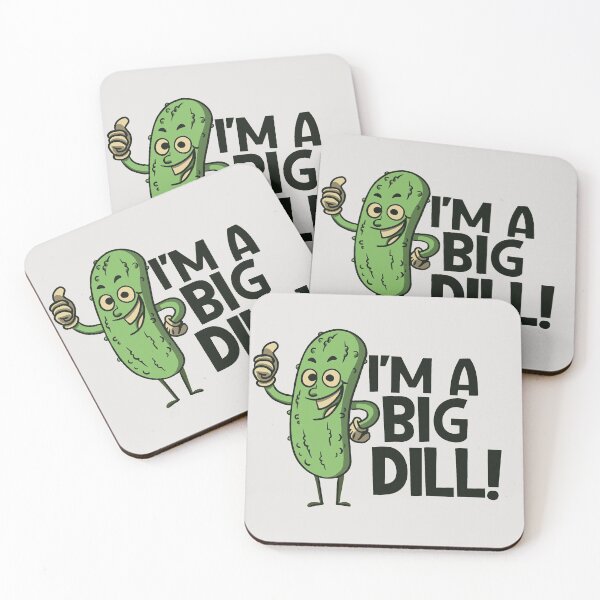 Item preview, Funny Retro Pickle Cartoon // I'm a Big Dill! designed and sold by SLAG-Creative.