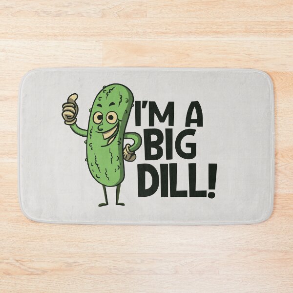 Item preview, Funny Retro Pickle Cartoon // I'm a Big Dill! designed and sold by SLAG-Creative.