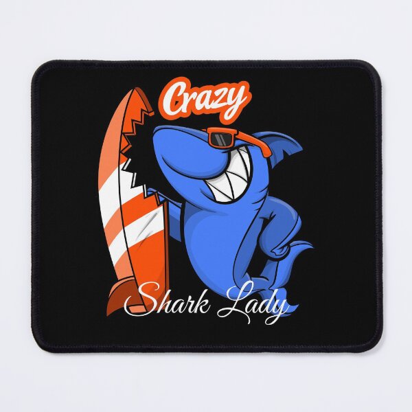 Item preview, Crazy shark lady designed and sold by dreamofdenim.