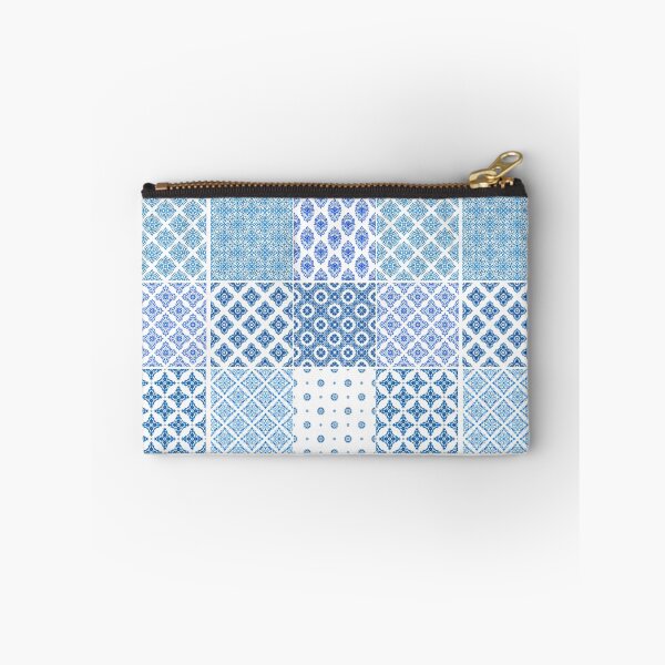 Artikelvorschau, Blau-weißes portugiesisches Azulejo-Aquarell-Fliesenmuster entworfen und verkauft von Rhu Creations.