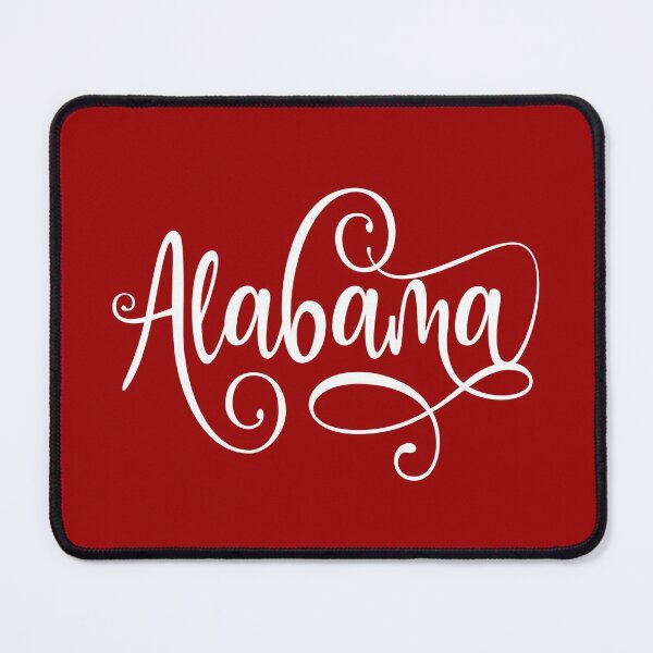 Item preview, Alabama - White Fancy Script designed and sold by Meliafroggy.