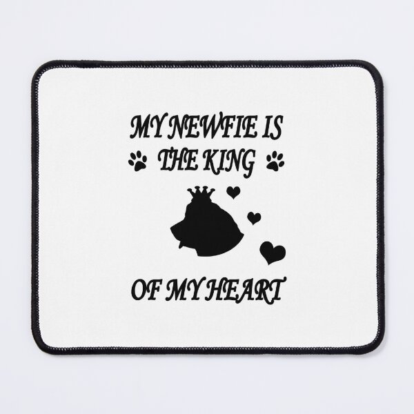 Item preview, Newfoundland Dog King Heart Black designed and sold by Moonyflower.