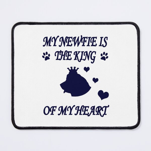 Item preview, Newfoundland Dog King Heart Blue designed and sold by Moonyflower.