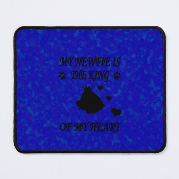 Item preview, Newfoundland Dog King Heart Blue designed and sold by Moonyflower.
