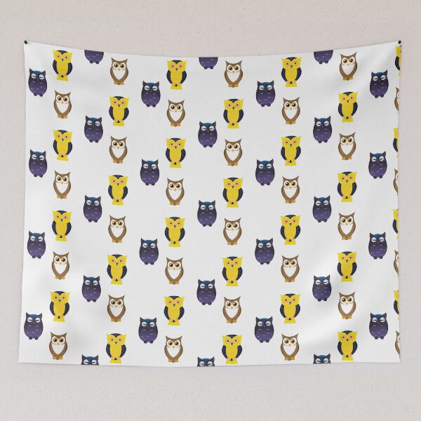 Item preview, cute night owl pattern designed and sold by Jessi-Sketches.