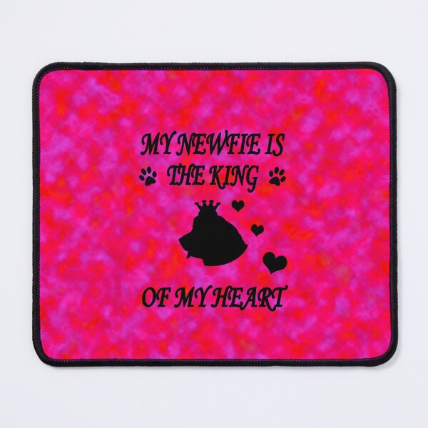 Item preview, Newfoundland Dog King Heart Pink designed and sold by Moonyflower.