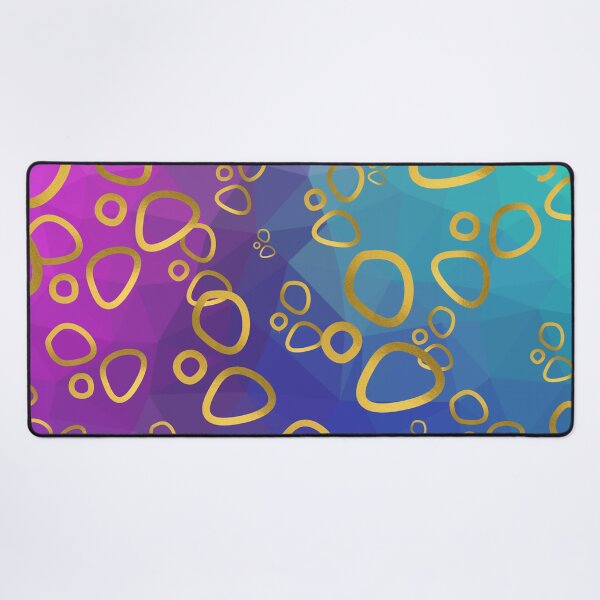 Item preview, Geometric colorful background with gold rings. designed and sold by DaughterofYah.
