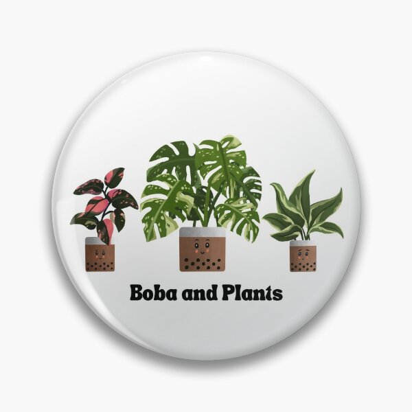 Item preview, Boba Trio of Plants | Philodendron Pink Princess | Monstera Thai Constellation | Philodendron Rio for Plant Lovers designed and sold by kusakidojo.