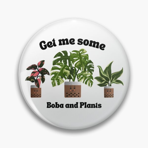 Item preview, "Get Me Some" Boba Trio of Plants | Philodendron Pink Princess | Monstera Thai Constellation | Philodendron Rio for Plant Lovers designed and sold by kusakidojo.