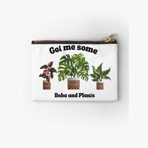 Item preview, "Get Me Some" Boba Trio of Plants | Philodendron Pink Princess | Monstera Thai Constellation | Philodendron Rio for Plant Lovers designed and sold by kusakidojo.