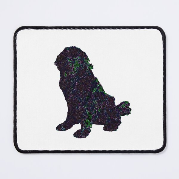 Item preview, Newfoundland Dog Purple Blue Crystal designed and sold by Moonyflower.