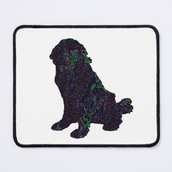 Item preview, Newfoundland Dog Purple Blue Crystal designed and sold by Moonyflower.
