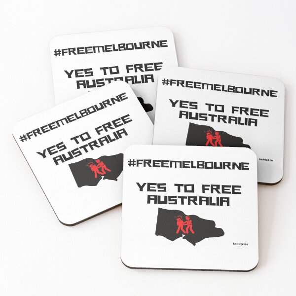 Item preview, #freemelbourne - Free Melbourne Free Australia, TShirt, Hat, Bags, Mask, hashtag, Black Print designed and sold by hashteeme.