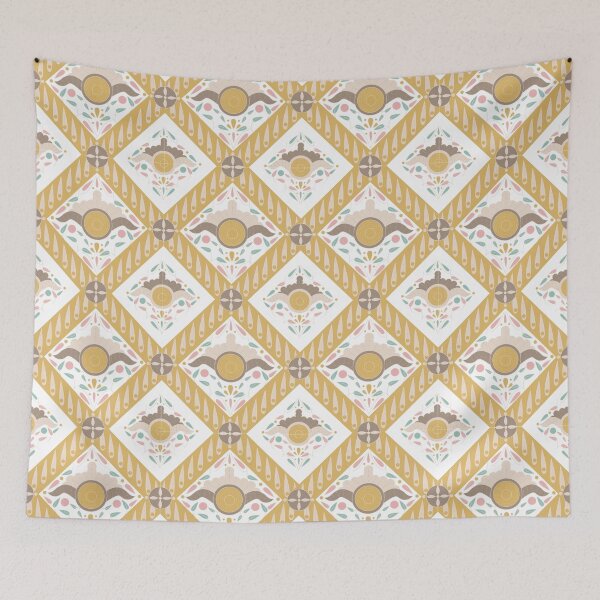 Item preview, Batik Pastel Cottagecore Seamless Pattern designed and sold by ColorsandShapes.