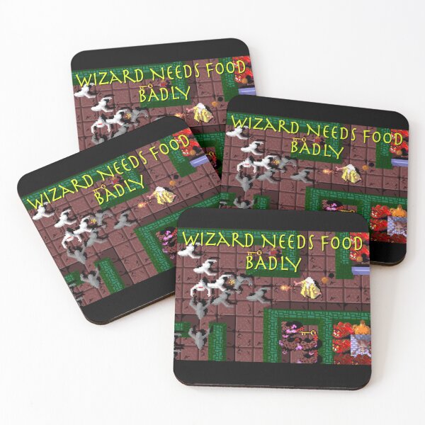 Aperçu de l'œuvre Le sorcier a vraiment besoin de nourriture - Gauntlet - Arcade créée et vendue par Cowboyography.