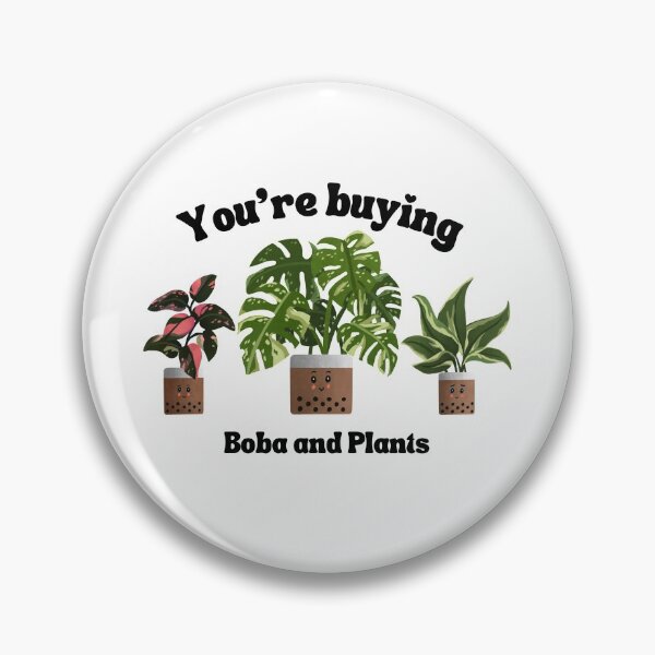 Item preview, "You're buying" Boba Trio of Plants | Philodendron Pink Princess | Monstera Thai Constellation | Philodendron Rio for Plant Lovers designed and sold by kusakidojo.