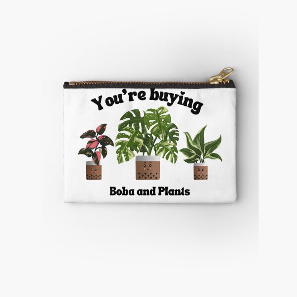 Item preview, "You're buying" Boba Trio of Plants | Philodendron Pink Princess | Monstera Thai Constellation | Philodendron Rio for Plant Lovers designed and sold by kusakidojo.