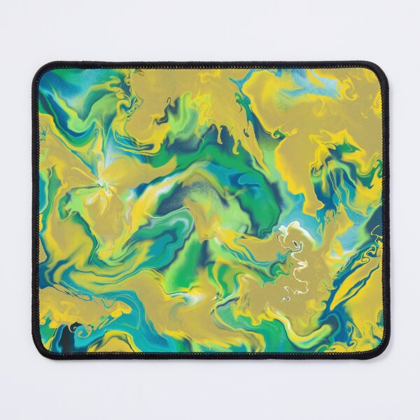 Abstract Marbling in earth tones Mouse Pad