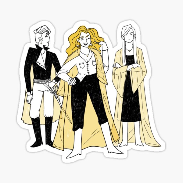 3rd House - Coronabeth, Ianthe, Naberius Sticker